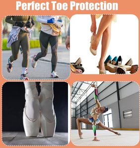 Protections d'orteils antidérapantes pour pointes <span class=keywords><strong>de</strong></span> chaussures, coussinets pour femmes et filles, soulagement <span class=keywords><strong>de</strong></span> la douleur au devant du <span class=keywords><strong>pied</strong></span>, protecteurs d'ongles d'orteils - Product Image 5