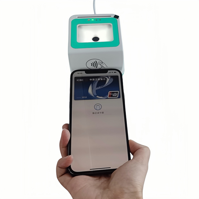 4 in 1 F600 Smart Card Reader NFC EMV Barcode Scanner for Payment Systems Access Control