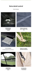 <span class=keywords><strong>Tente</strong></span> pliante automatique robuste et portable en Oxford, imperméable quatre saisons, pour 3-4 personnes, idéale pour le camping, les pique-niques et les activités familiales en extérieur - Product Image 4