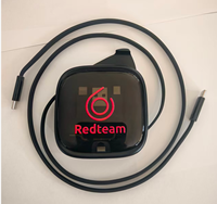Kabel Data Pengisian Cepat 6 in 1 Bentuk Persegi Panjang, Hadiah Bisnis, Multifungsi, Universal, Pengisi Daya Ponsel untuk Perjalanan dan Kantor