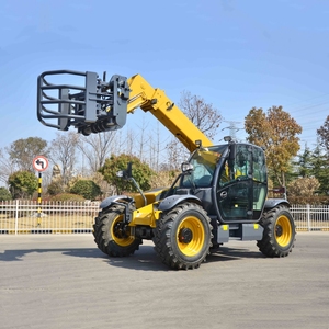 Manipulador de pluma telescópica, cargador de carretilla elevadora, capacidad de 4,5 toneladas, manipulador telescópico de 16,7 metros, Construcción móvil de rueda de pluma - Product Image 5