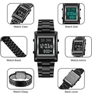 Jam Tangan Digital Skmei 1815 Arab Islam Kiblat Al Fajr Harameen Azan Sholat Muslim Stainless Steel