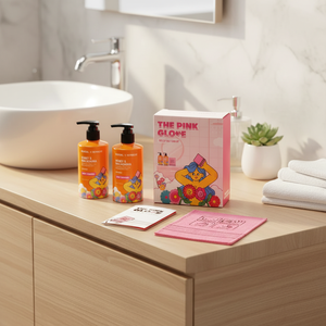 KUNDAL Pure Body Wash # Poudre pour bébé Bonne qualité Lavage féminin l'édition du gant rose - Product Image 3