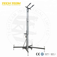 Torre de Elevación de Aluminio para Line Array, Fabricada en Fábrica, al Mejor Precio, Altura Ajustable de 2.05m-5.4m, Carga Máxima de 400kg para Altavoces