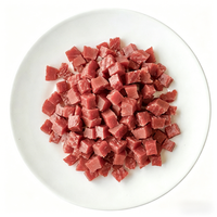 OEM Vente en gros en vrac Cubes de bœuf naturels sans céréales riches en protéines, sains, pour chats et chiens, friandises et aliments pour animaux de compagnie