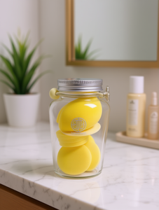 Facial Sponge Set PAK 11 X 192 Yellow Sponge Combination Washable Makeup Tools - Product Image 2