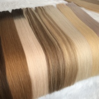 Tissage de cheveux remy Double étiré à la Machine, trame Invisible, bon marché, vente en gros, Extension de cheveux humains lisses et fins