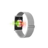 IP68 Wasserdichtes Gewebtes Stoffarmband Körperzusammensetzung Menstruationszyklus-Tracking Fitness F360 Bildschirmloses Smart-Armband-Uhr