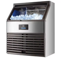 Machine à glaçons commerciale 130 kg, fabrique de glaçons en cubes automatique, machine à fabriquer des blocs de glace pour les entreprises, prix