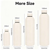Bouteille d'eau classique en acier inoxydable avec logo personnalisé, résistante à la rouille, pour revendeurs et importateurs