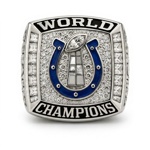 Anillo de Campeonato Personalizado de Campeones del Mundo - Anillo de Campeonato Deportivo Personalizado con Piedras de Circonia Cúbica - Product Image 1