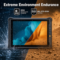 Tablet Industri Tangguh 10.1 Inci 1920x1200 1000nits Terlihat di Bawah Sinar Matahari Windows 11 Pro Intel N5100 8GB IP65 Pemindai Barcode 2D