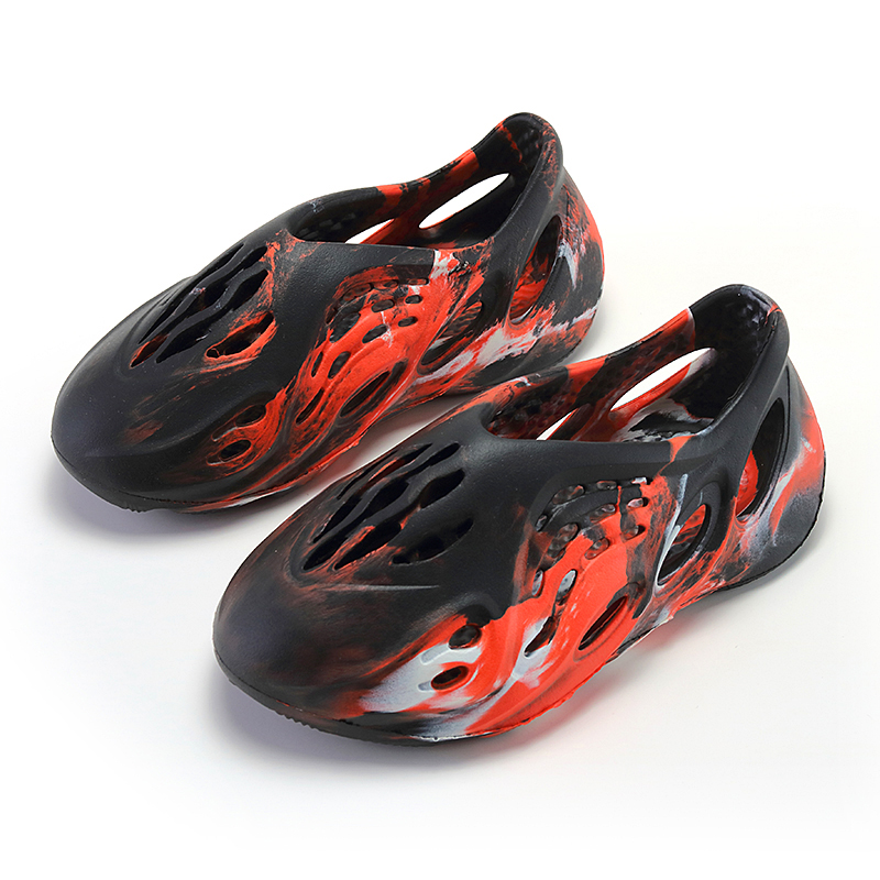 Летние камуфляжные шорты для детей, которые начинают ходить, для мальчиков и девочек, yeezi пены бегун малыш Ева мягкой yezzy, супер звезда детские дети обувь сандалии для детей