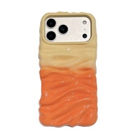 Coque de téléphone portable en TPU souple à ondulations 3D contrastées, protection arrière pour iPhone 17 Pro Max 16 15 Plus – Vente en gros