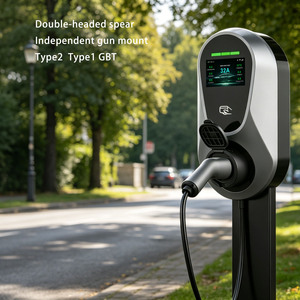Chargeur EV OCPP mural ou au sol, unité unique sans câble pour stationnement de flotte, approvisionnement en gros pour concessionnaires - Product Image 1