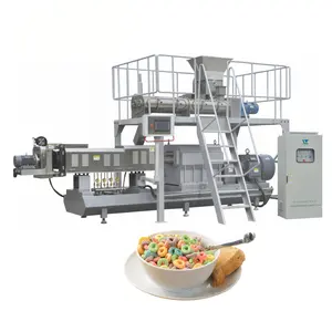 extruded breakfast cereals machine/automatic corn flakes production line