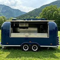 Remorque mobile de restauration commerciale pour événements extérieurs, chariot de concession alimentaire multifonctionnel, camion de restauration rapide
