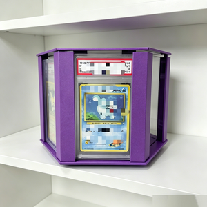 Best Seller Rotating Custom <b>Acrylic</b> <b>Display</b> <b>Stand</b> Easy Assembly Trading Card Grading Slab For Desktop Collection - Product Image 5