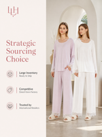 Nouvelle Collection 2026 : Ensemble Pyjama Deux Pièces en Modal Respirant, Extensible Supérieur, avec Dentelle Artisanale Élégante et Design Confortable