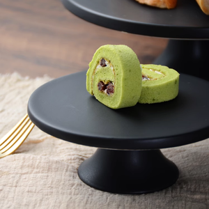 Plato <span class=keywords><strong>de</strong></span> Mango integrado, molde para pasteles alto <span class=keywords><strong>de</strong></span> cerámica reutilizable con tapa <span class=keywords><strong>de</strong></span> vidrio, cesta para servir pan, herramientas para pasteles ecológicas tipo soporte - Product Image 4