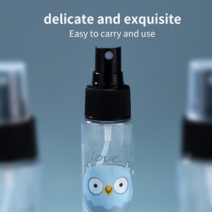 Flacon pulvérisateur vide Lameila 30-100 ml en PET avec logo personnalisé, buse noire et capuchon en plastique <span class=keywords><strong>blanc</strong></span> pour soins de la peau et voyage LM726-731 - Product Image 3