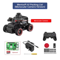 GGDX Chipboard Hiwonder MentorPi A1 Raspberry Pi 5 Robot Car, Chasis Ackerman 2DOF, Cámara Monocular, Soporte ROS2-HUMBLE, SLAM