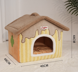 PP Cotton <strong>Fashion</strong> Rectangle Cat &amp; <strong>Dog</strong> House Washable Removable Large Space Pet <strong>Bed</strong> - Product Image 5