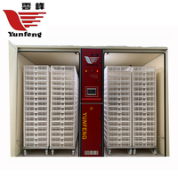 Incubateur automatique électrique à une seule étape Yunfeng YFDC-384SL, approuvé CE ISO9001, pour l'éclosion des œufs, capacité de 38400 œufs, écloserie avicole