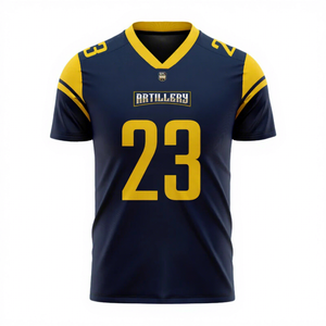 Maillot de football américain 100 % polyester pour adulte, sublimé, avec twill, personnalisable, à faible MOQ et prix abordable, pour l'été - Product Image 5