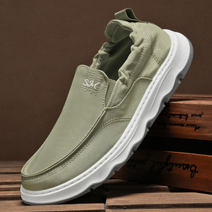 Prix de gros Chaussures pour hommes en toile de soie glacée, modè<span class=keywords><strong>le</strong></span> best-seller, à enfiler, sportives, décontractées, de skate et en tissu style Peking ancien - Product Image 4