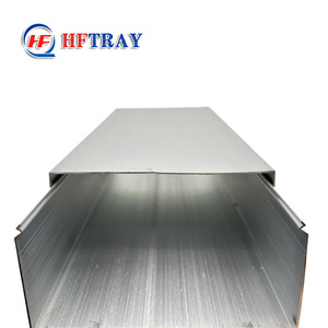 HFTRAY Chemin de câbles en aluminium 100 mm avec rail latéral massif pré-galvanisé pour la pose de câbles - Product Image 3