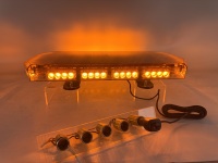Golddeer Security 23,62 "12-24V 56W Ámbar LED Strobe Mini Light Bar Yellow Rooftop Rotating Safety Flashing TBD07966-14a