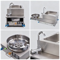 Cuisine de caravane, cuisinière et évier extractibles pour camping-car, réchaud à gaz avec évier pour caravane, remorque, camping-car