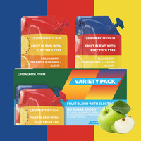 Boisson Énergétique LIFEWORTH Sports Nutrition aux Électrolytes et Mélange de Fruits, Sans Sucre Ajouté, Sans Gluten, Zéro Matière Grasse, Magnésium, Faible Teneur en Sel