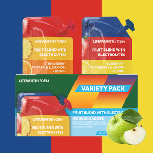 Lifeworth thể thao dinh dưỡng chất điện giải với trái cây pha trộn năng lượng uống gói không thêm đường Gluten miễn phí chất béo 0g với magiê - Product Image 3