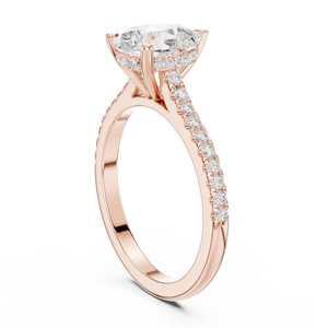 Bague en or 10Kt 14Kt 18Kt 22Kt avec diamant de laboratoire pour femme, bijoux fins minimalistes, bague de fiançailles pour elle - Product Image 1