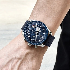 Reloj de pulsera de cuarzo de acero inoxidable para hombre, cronógrafo Original personalizado de lujo, resistente al agua, nuevo diseño de moda, venta al por mayor - Product Image 6