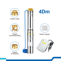 DAYUAN haute qualité en gros 4 pouces 1HP 220V forage électrique pompe à eau submersible puits profond pompes submersibles