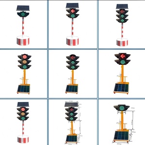 Semáforos Solares LED Personalizados, Portátiles con Trípode para Control de Tráfico Temporal en Obras Viales - Product Image 5