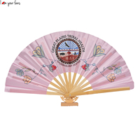 Özelleştirilmiş 33Cm Raving Pride Renkli Plastik ve Bambu Çerçeveli Büyük Çıtır Çıtır Yelpazeler, Reklam Etkinlikleri Hediyeleri için