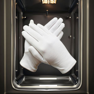 Guantes blancos de algodón de alta calidad Guantes de trabajo para servicio y limpieza - Product Image 1