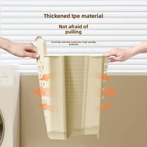 Cesto Plegable de Pared para <span class=keywords><strong>Ropa</strong></span> <span class=keywords><strong>Sucia</strong></span>, Cesto de Almacenamiento Grande de Plástico para el Hogar, <span class=keywords><strong>Cubo</strong></span> de Almacenamiento para Balcón - Product Image 4