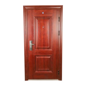 Pintu eksterior logam keamanan tinggi tahan air Modern kualitas terjamin pintu utama terbuka tunggal untuk apartemen rumah - Product Image 2