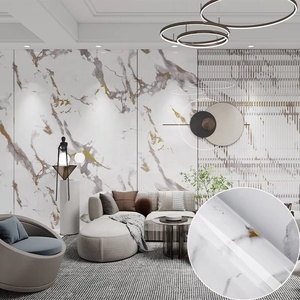 <span class=keywords><strong>Papier</strong></span> <span class=keywords><strong>peint</strong></span> adhésif effet marbre argenté, résistant à l'huile, imperméable, résistant aux hautes températures, pour la décoration des armoires murales - Product Image 2