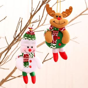 Adorno Navideño de Alta Calidad en Oferta, Muñeco Colgante para Árbol de Navidad, Adorno de Tela - Product Image 3