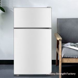 Refrigerador Doméstico de Doble Puerta, Mini <span class=keywords><strong>Congelador</strong></span> Pequeño para Dos Personas, 118L, Control de Temperatura Mecánico, Ideal para Dormitorios y Alquileres, Eficiente Energéticamente - Product Image 1