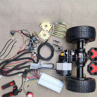 Kit complet de boîte-pont de tricycle de frein à tambour électrique personnalisé kit d'essieux arrière de chariot