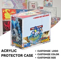 Boîte de présentation ETB en acrylique moderne personnalisée, protection UV, légère, avec aimant puissant transparent pour booster box Pokémon