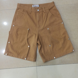 <span class=keywords><strong>Pantalones</strong></span> <span class=keywords><strong>Cortos</strong></span> de Mezclilla Personalizados para <span class=keywords><strong>Hombre</strong></span>, Estilo Urbano, Doble Rodilla, Grabado Tridimensional, Jorts de Mezclilla CARPENTER, <span class=keywords><strong>Pantalones</strong></span> <span class=keywords><strong>Cortos</strong></span> de <span class=keywords><strong>Trabajo</strong></span> - Product Image 5