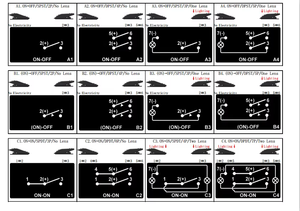 12V étanche Marine bateau voiture interrupteur Laser gravé 5 broches <span class=keywords><strong>bleu</strong></span> lumière LED interrupteur à bascule marche-arrêt caractéristique écran commutateurs automatiques - Product Image 6